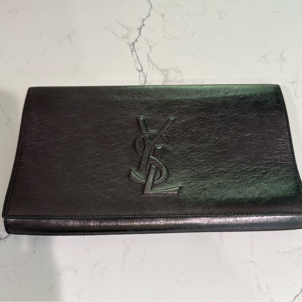 Yves Saint Laurent Black Silver Clutch
YSL - Authentic